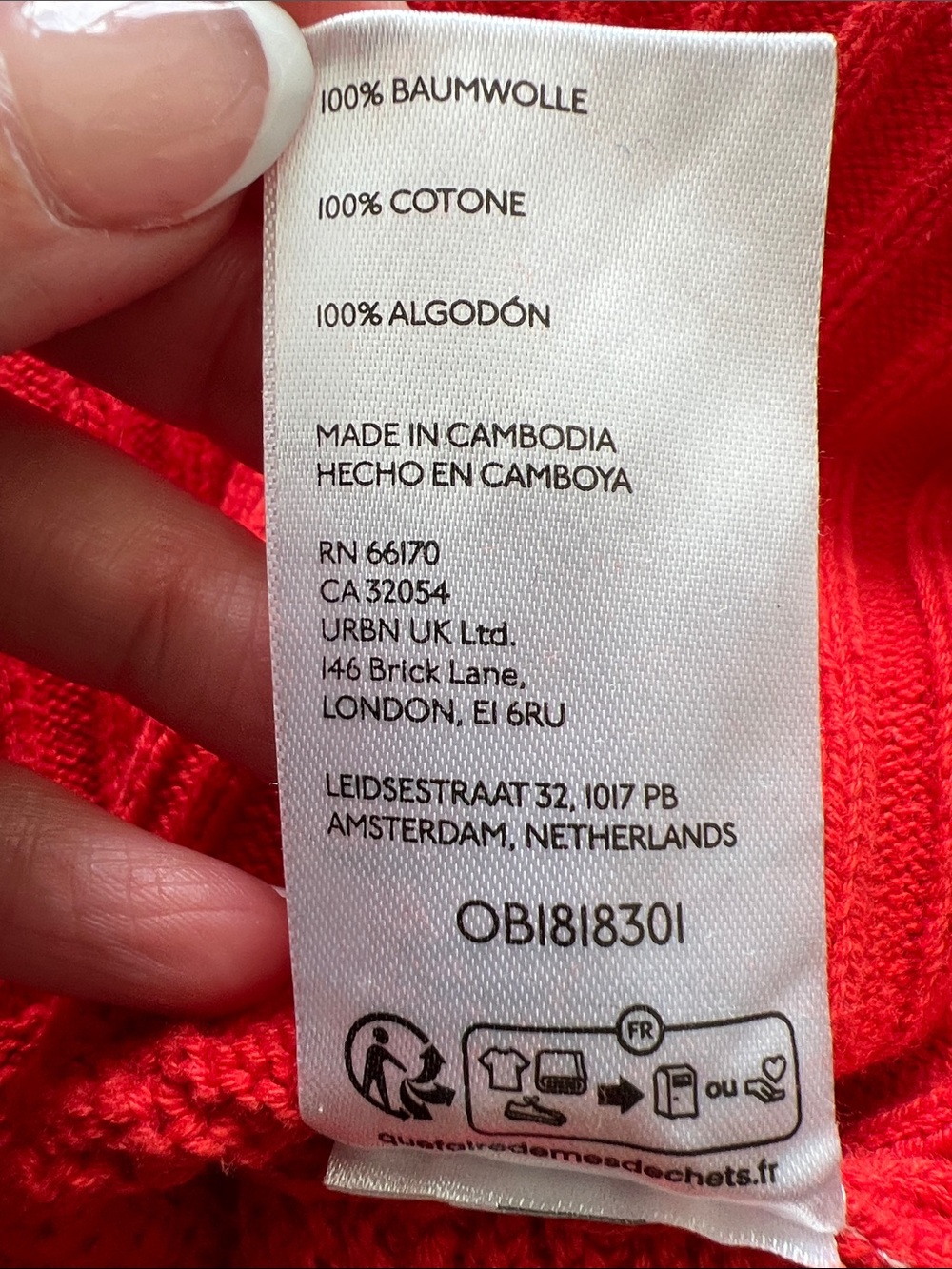 Free People Beach Women's free-est Hailee Cardi Sweater in Red/Orange Size Small - Picture 8 of 8